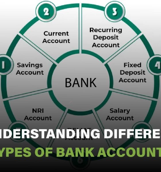 Overview of different types of bank accounts, including checking, savings, and business accounts, and their features.